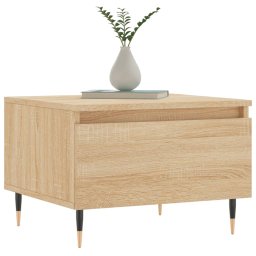 vidaXL Salontafels 2 st 50x46x35 cm bewerkt hout sonoma eikenkleurig