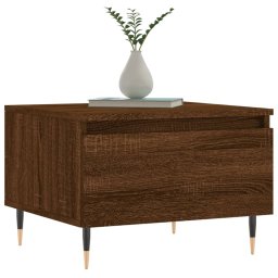 vidaXL Salontafels 2 st 50x46x35 cm bewerkt hout bruin eikenkleur