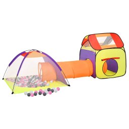 vidaXL Kinderspeeltent met 250 ballen 338x123x111 cm meerkleurig