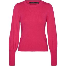 VERO MODA - Maat XL - VMHOLLYKARISPUFF LS O-NECK PULLOV GA BOO Dames Trui