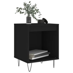 vidaXL Nachtkastjes 2 st 40x35x50 cm bewerkt hout zwart