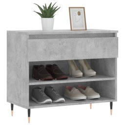 vidaXL Schoenenkast 70x36x60 cm bewerkt hout betongrijs