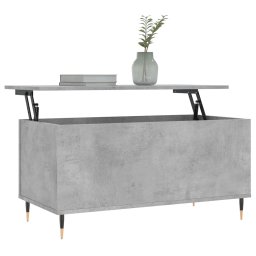 vidaXL Salontafel 90x44,5x45 cm bewerkt hout betongrijs