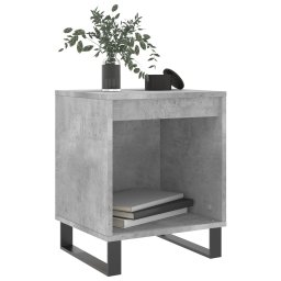 vidaXL Nachtkastjes 2 st 40x35x50 cm bewerkt hout betongrijs
