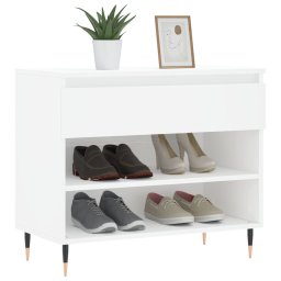 vidaXL Schoenenkast 70x36x60 cm bewerkt hout wit