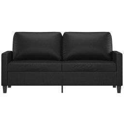 vidaXL Tweezitsbank 140 cm kunstleer zwart