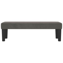 vidaXL Bankje 100x30x30 cm fluweel donkergrijs