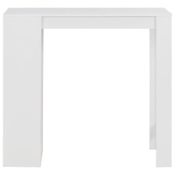 vidaXL Bartafel met schap 110x50x103 cm wit