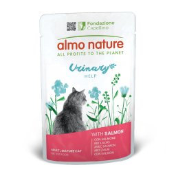 6 x 70 g Almo Nature Holistic Urinary Help met zalm nat kattenvoer