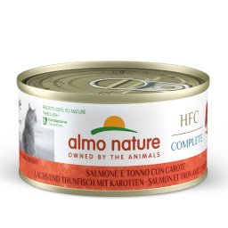 6x70g Almo Nature HFC Complete Zalm en Tonijn met Wortel Nat Kattenvoer