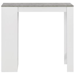vidaXL Bartafel met schap 110x50x103 cm wit