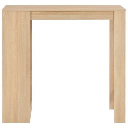 vidaXL Bartafel met schap 110x50x103 cm eikenkleurig