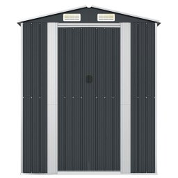 vidaXL Tuinschuur 192x108x223 cm gegalvaniseerd staal antracietkleurig
