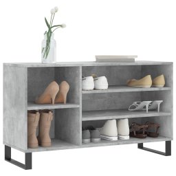 vidaXL Schoenenkast 102x36x60 cm bewerkt hout betongrijs
