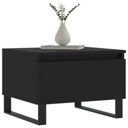 vidaXL Salontafels 2 st 50x46x35 cm bewerkt hout zwart