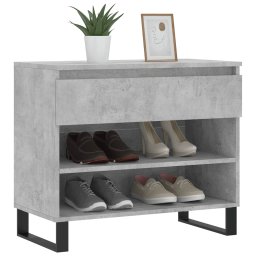 vidaXL Schoenenkast 70x36x60 cm bewerkt hout betongrijs