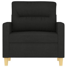 vidaXL Fauteuil 60 cm stof zwart