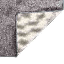 vidaXL Vloerkleed wasbaar 120x180 cm grijs