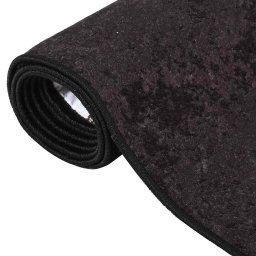 vidaXL Vloerkleed wasbaar 160x230 cm antracietkleurig