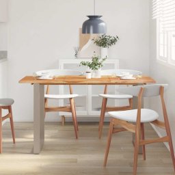 vidaXL Eettafel 140x70x76 cm massief acaciahout