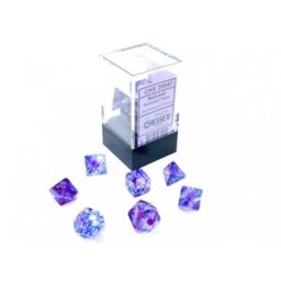 Mini Polydice Dobbelsteen Set Paars (7 stuks)