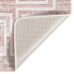 vidaXL Vloerkleed wasbaar 190x300 cm beige