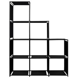 vidaXL Opbergkast trapvormig 130x45x170 cm stof
