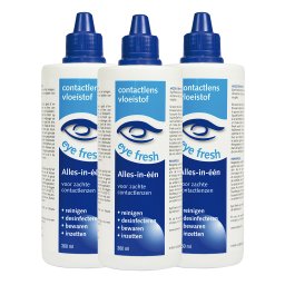 Eye Fresh Lenzenvloeistof Alles-In-1 Zacht Multiverpakking