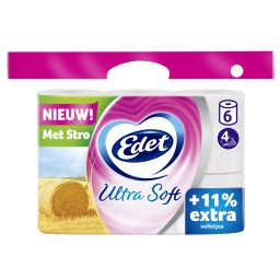 Edet Ultra Soft 4-laags Toiletpapier Met Stro
