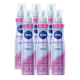 Nivea Diamond Gloss Care Styling Mousse Voordeelverpakking