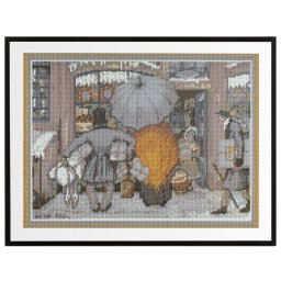 Grafix Diamond Painting Anton Pieck Etalage 40x50cm