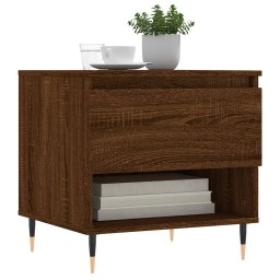 vidaXL Salontafels 2 st 50x46x50 cm bewerkt hout bruin eikenkleur