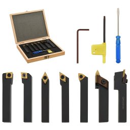 vidaXL 12-delige Draaigereedschapsset indexeerbaar 80 mm 12x12 mm