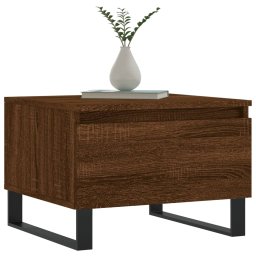 vidaXL Salontafels 2 st 50x46x35 cm bewerkt hout bruin eikenkleur
