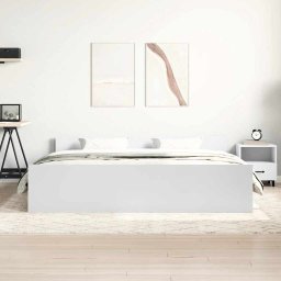 vidaXL Bedframe met hoofd- en voeteneinde wit 160x200 cm