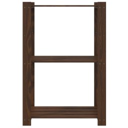 vidaXL Opbergrek 3-laags 60x38x90 cm massief grenenhout bruin