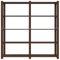 vidaXL Opbergrek 5-laags 170x38x170 cm massief grenenhout bruin