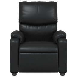 vidaXL Fauteuil verstelbaar kunstleer zwart
