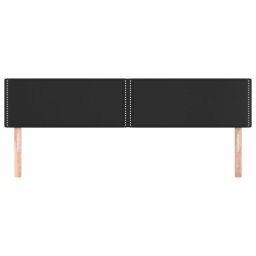 vidaXL Hoofdborden 180x5x78/88 cm kunstleer zwart