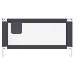vidaXL Bedhekje peuter 160x25 cm stof donkergrijs