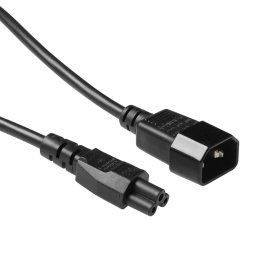ACT AK5028 230V Stroomkabel C14/C5 Zwart - 2 meter