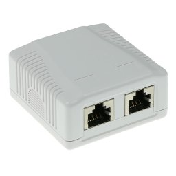 ACT FA6004 Modulair opbouwdoos shielded 2-voudig CAT6
