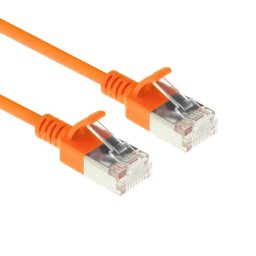ACT DC7110 LSZH U/FTP CAT6A Datacenter Slimline Patchkabel Snagless | RJ45 Connectoren | Oranje | 10 meter