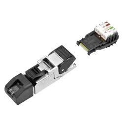 Binder 99 9687 809 08 Field Attachable RJ45 Shielded Connector | TIA-568B | AWG26/1-24/1 | AWG27/7-AWG24/7