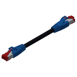 CONEC 17-60003 CAT5E Industriële Patchkabel | 4x2xAWG26 | TPU | Blauw | 10 meter