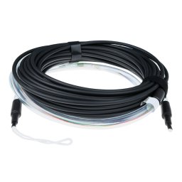 ACT RL4219 Prefab Glasvezel Kabel Multimode OM3 8-voudig LC Connectoren - 190 meter