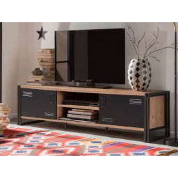 Tv-meubel REXUS 2 deuren atlantische pijnboom