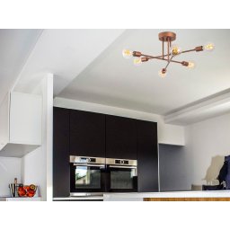 Plafondlamp FLORUS 6 lampe, koper