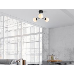 Plafondlamp KAZAN 3 lampen zwart