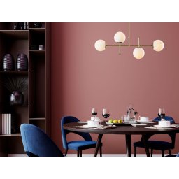 Hanglamp MUDERO 4 lampen goud